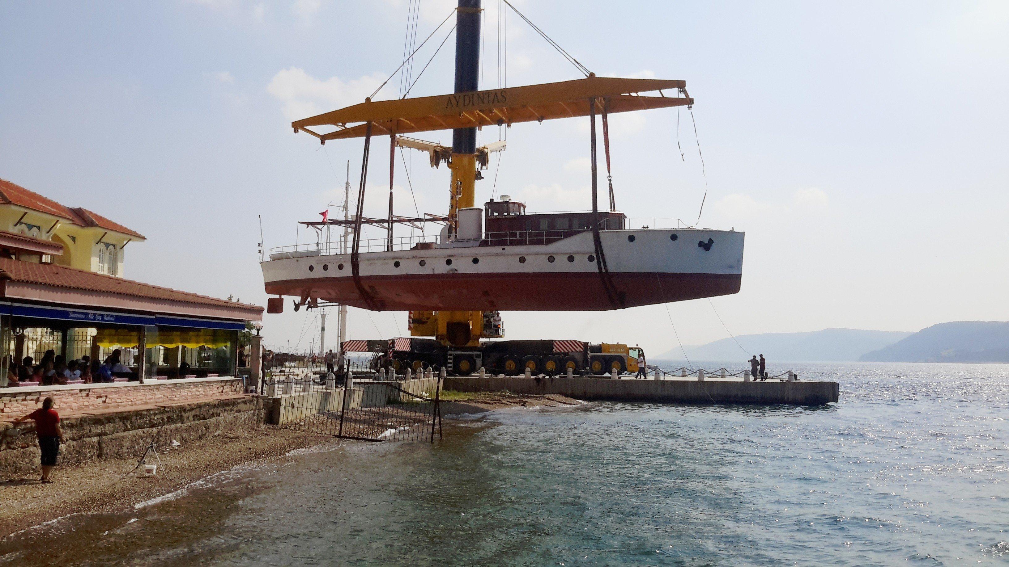 Atatürkün gezinti teknesi Çanakkalede sergilenecek