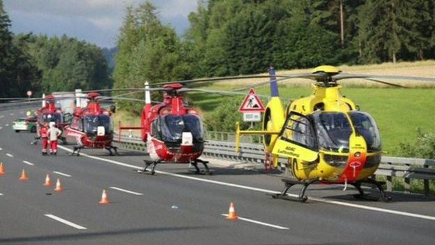 Almanyada korkunç kaza Ölü ve yaralılar var...