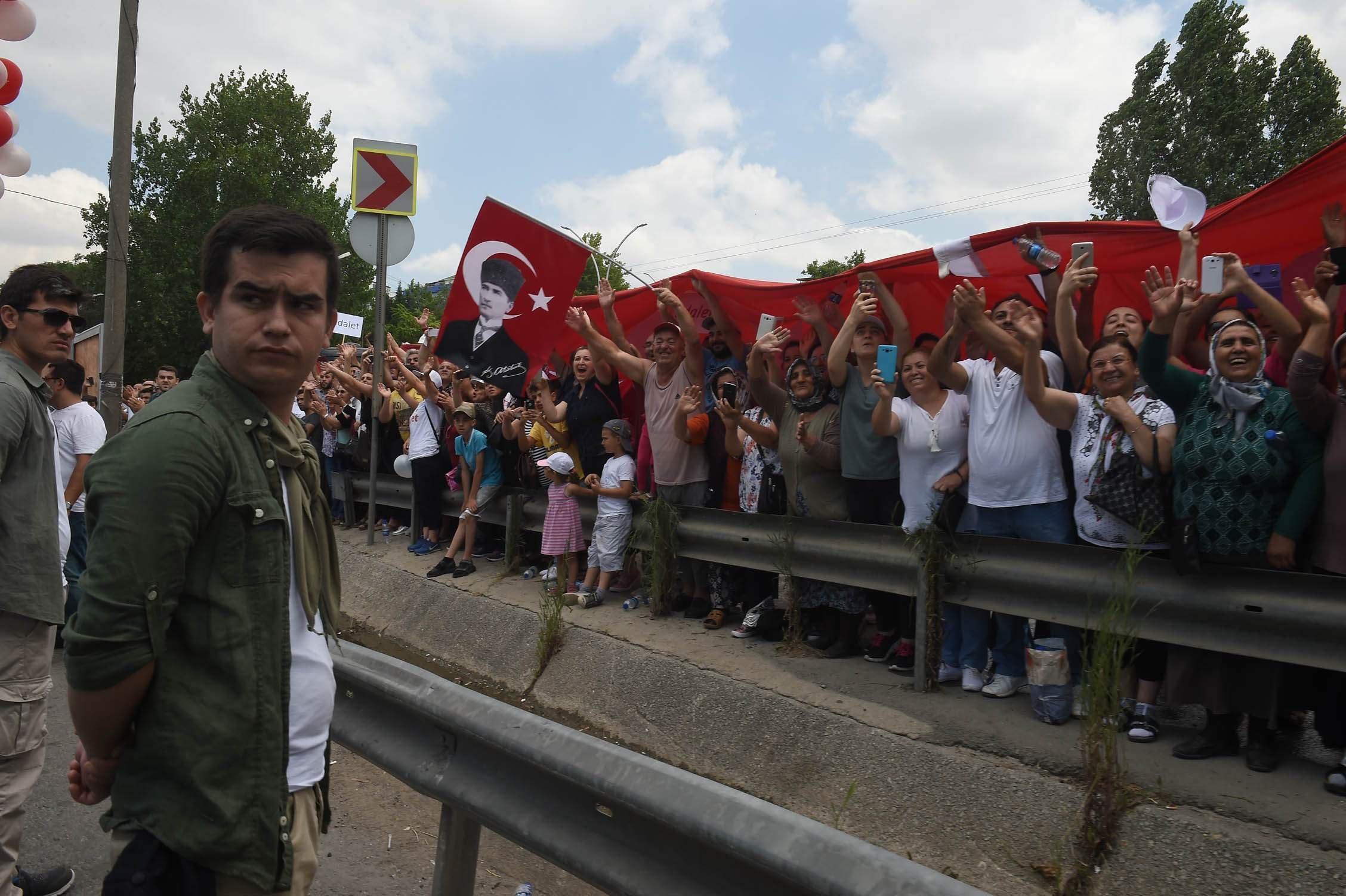 CHP lideri Kemal Kılıçdaroğlu Adalet Yürüyüşünün 23. gününde
