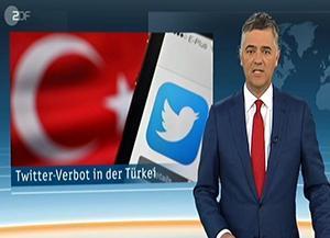 Alman televizyonlarında ilk haber: Twitter yasağı