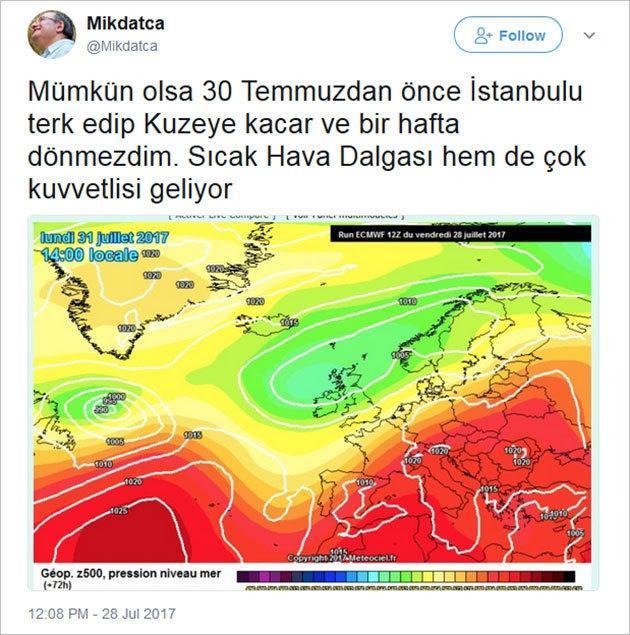 Prof. Kadıoğlundan İstanbul için aşırı sıcak uyarısı