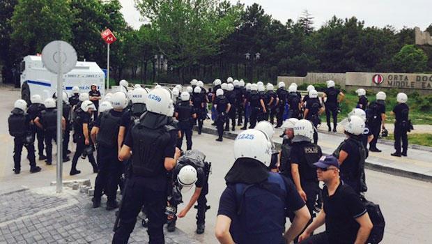 Ankarada Soma eylemine TOMAlı müdahale