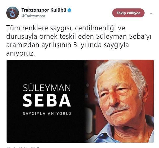 Türk sporunun efsane başkanlarından Süleyman Seba anılıyor