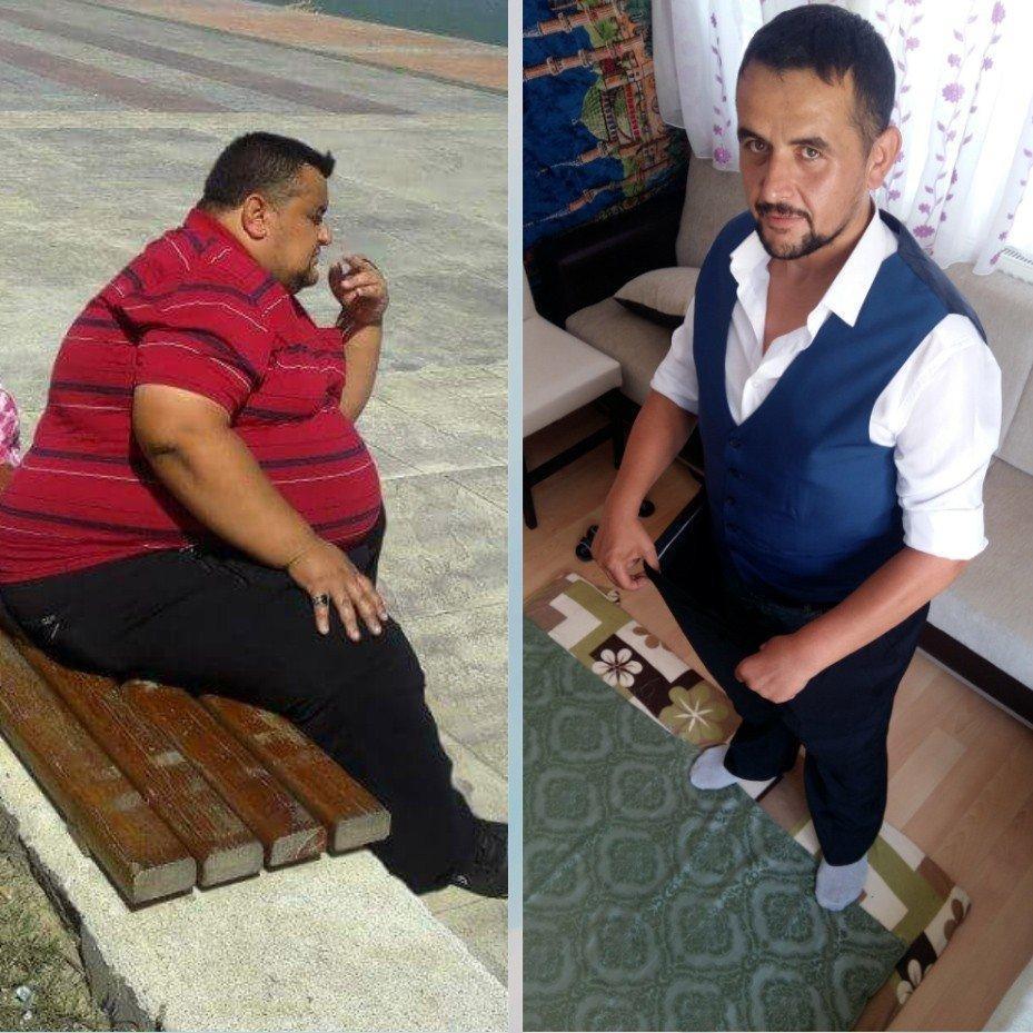 Askere alınmayan 240 kilo adam, oğlu için 143 kilo verdi