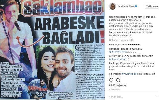 İbrahim Tatlıses Instagram hesabından Murat Dalkılıça seslendi