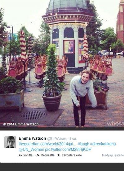 Emma Watsondan Arınça kahkaha tepkisi
