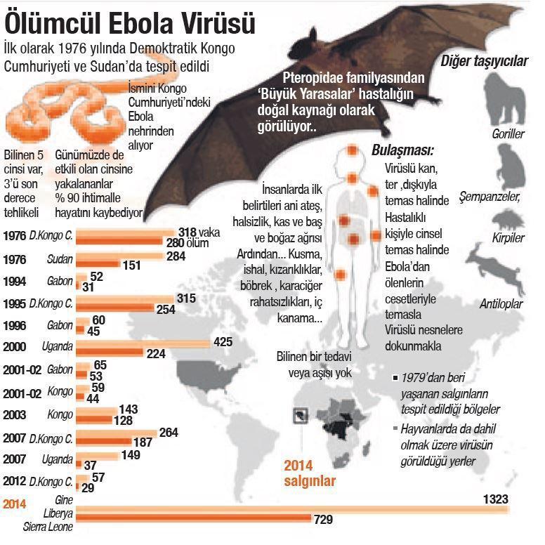 Dünyanın yeni salgını Ebolanın bilinmeyenleri