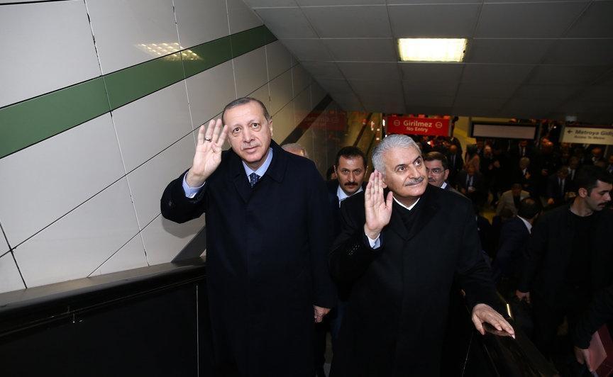 Erdoğan ve Yıldırım sürücüsüz metronun ilk seferine katıldı