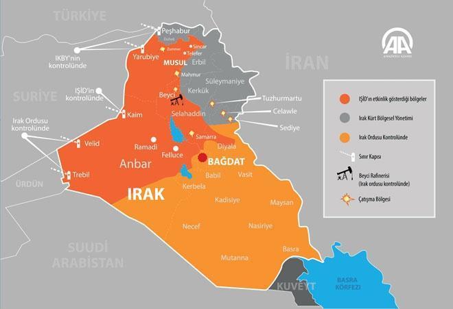 Irak jetleri Mahmur çevresinde IŞİDi bombalıyor
