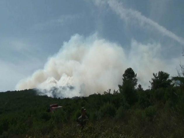 İstanbul Sancaktepede askeri bölgede korkutan yangın