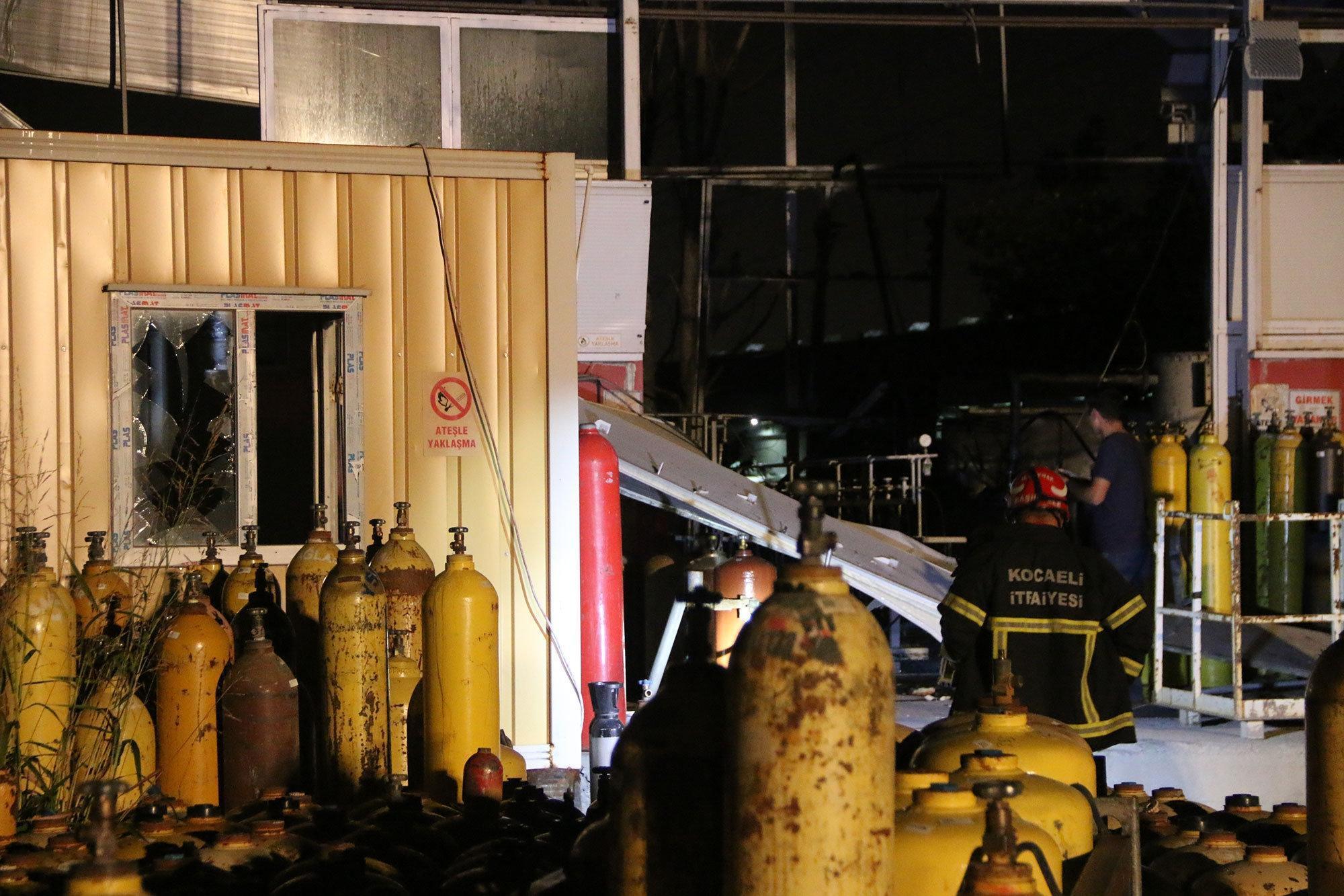 Gaz dolum tesisinde patlama: Güvenlik görevlisi ağır yaralandı
