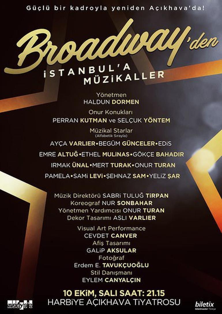 Broadway’den İstanbul’a Müzikaller yeniden Harbiye Açıkhava’da
