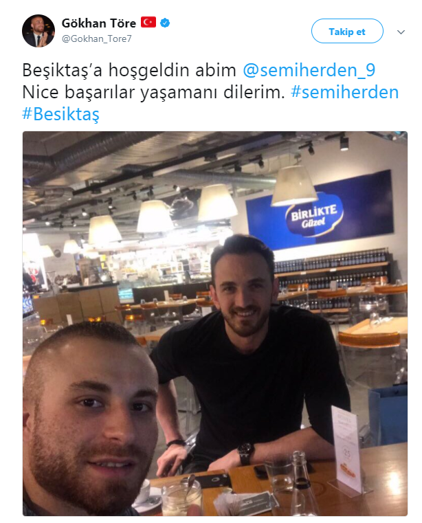 Beşiktaşın Semih Erden transferini Gökhan Töre açıkladı
