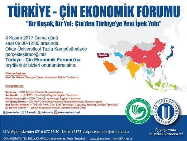 Okan Üniversitesinden Türk-Çin Ekonomik Forumu