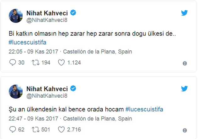 Nihat Kahveci’den Mircea Lucescu’ya istifa çağrısı