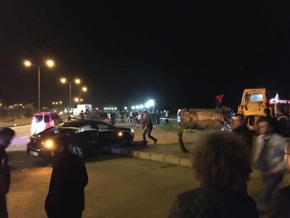 Cumhurbaşkanı Erdoğan’ın koruma ekibi kaza yaptı: 4 yaralı