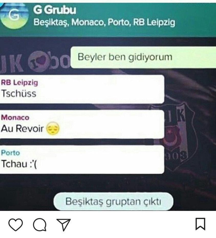 Beşiktaş Şampiyonlar Liginde grup liderliğini garantiledi sosyal medya yıkıldı