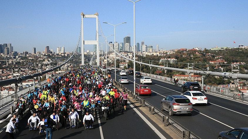 15 Temmuz Şehitler Köprüsü engelliler için trafiğe kapatıldı