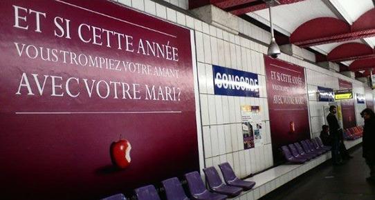 Aldatma sitesi Gleedenın reklamı Fransızları kızdırdı