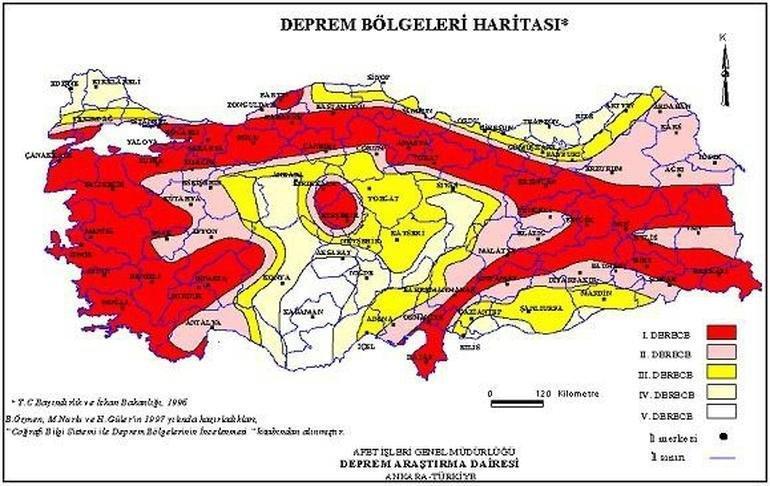 Türkiye’nin deprem haritası yenilendi
