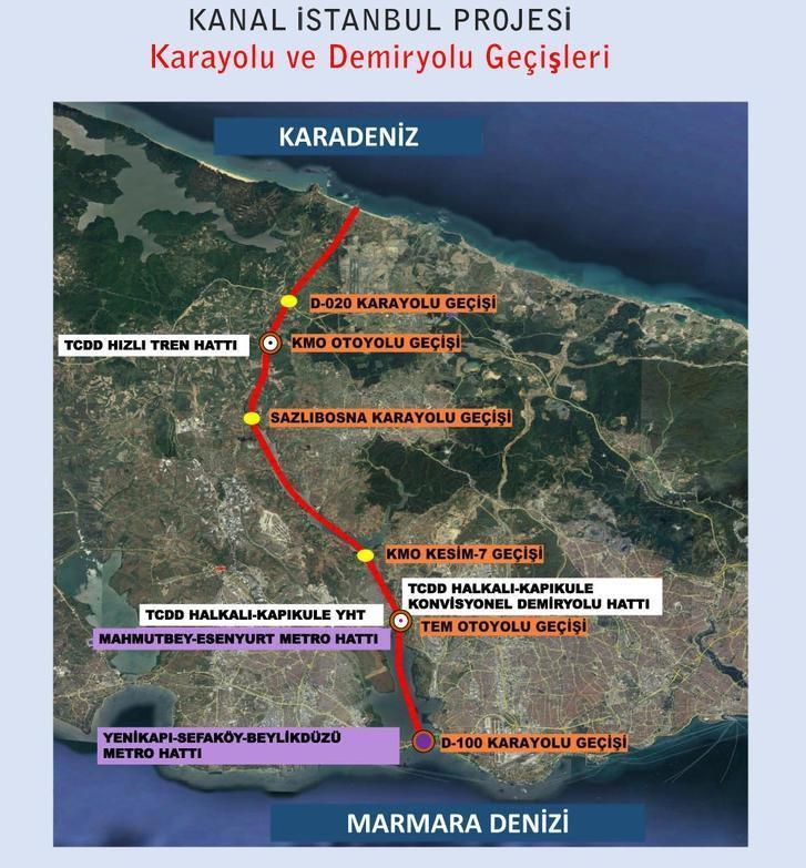 Son dakika: Kanal İstanbulun güzergâhı belli oldu (Kanal İstanbul nereden geçecek)