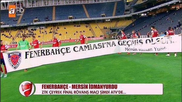 Fenerbahçeye geçmiş olsun pankartıyla çıktılar