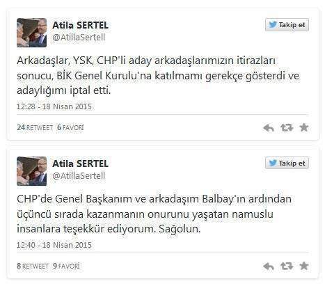 YSK, Atilla Sertelin adaylığını iptal etti