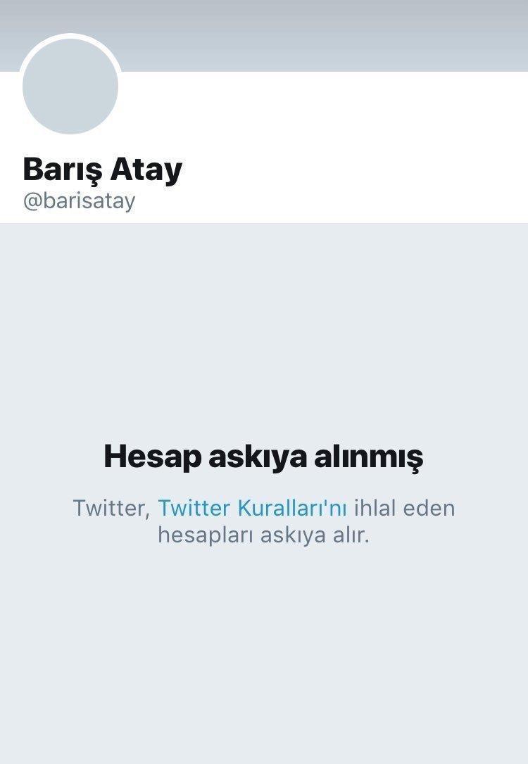 Oyuncu Barış Atay’ın Twitter hesabı askıya alındı... Sabah hesabını geri aldı