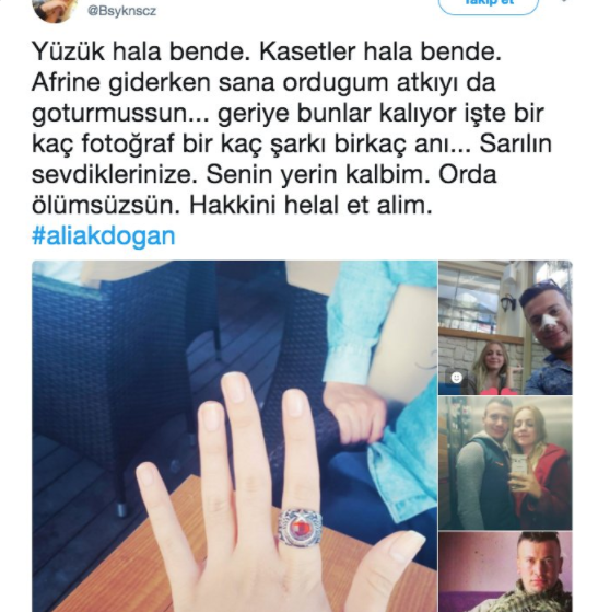 Şehit Ali Akdoğan’ın sevgilisinin yaptığı paylaşımlar yürekleri dağladı