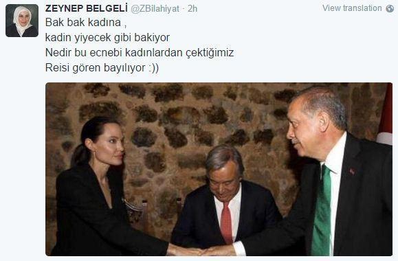 Sosyal medyada Angelina Jolie ve Erdoğan fırtınası