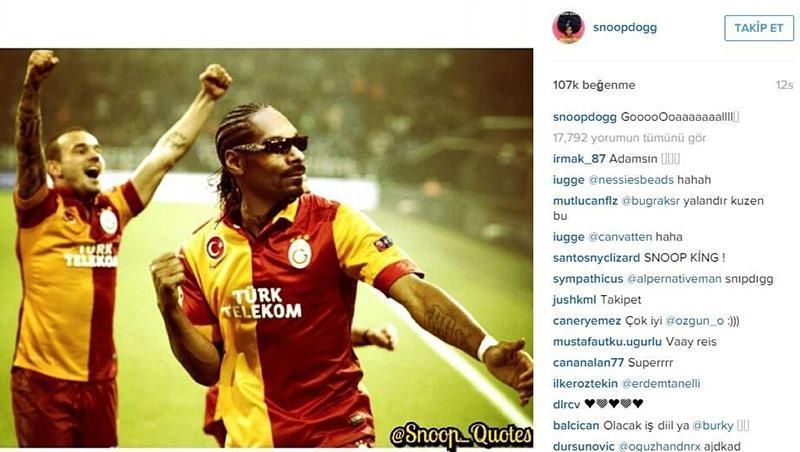 Snoop Doggdan Galatasaray paylaşımı