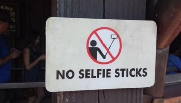 Selfie çubuğu burada yasaklandı