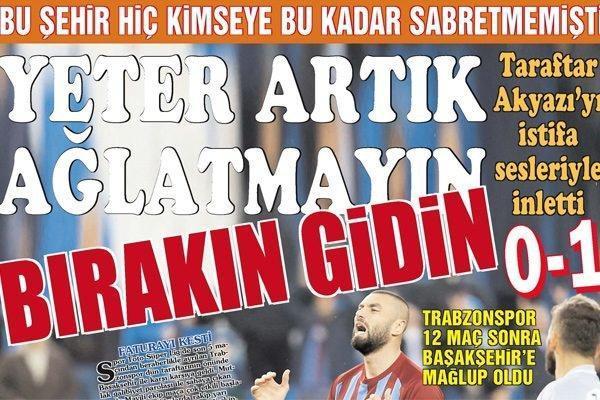 Trabzonspor’da deprem İstifa...