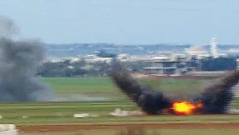 Suriyede ilk konvoya topçu ateşi