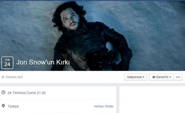Türkler Jon Snowun kırkını çıkaracaklar