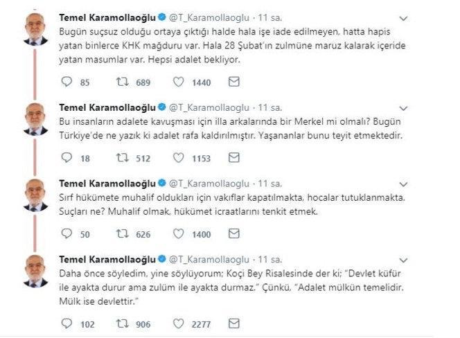 SP lideri Temel Karamollaoğlundan ittifak ve Osmanlı tokadı açıklaması