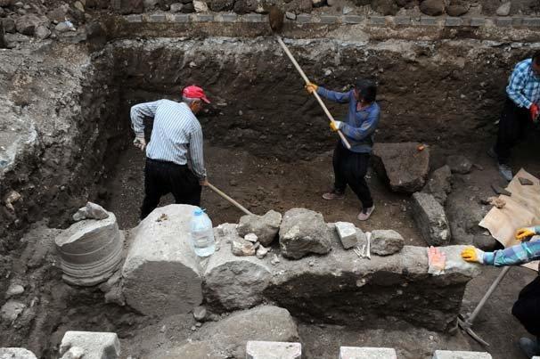 Osmaniyedeki sondaj çalışmasında Roma dönemine ait kalıntılar bulundu