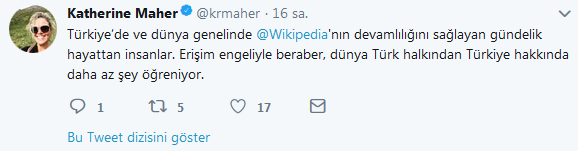 Wikipedia Direktöründen Türkiyeye çağrı