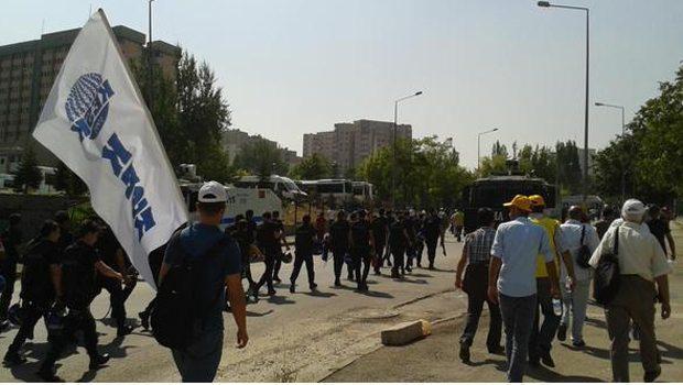 KESK üyelerine Ankarada polis müdahalesi