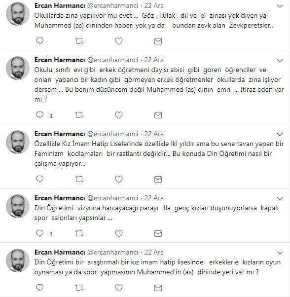 Eşofman mesajları tepki çeken felsefe öğretmeni Ercan Harmancı meslekten ihraç edildi