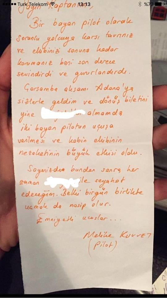 Mina Başaranın hayatını kaybettiği uçak kazasında, pilot Melike Kuvvetin meslektaşına yazdığı not çıktı