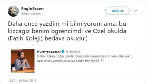 Nilhan Osmanoğlu FETÖ okulunda burslu okudu iddiası