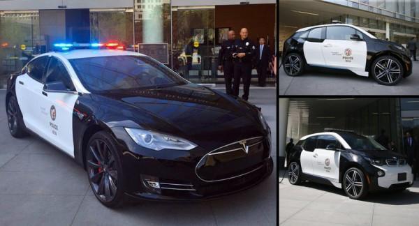 Los Angeles polisine süper lüks Teslalar