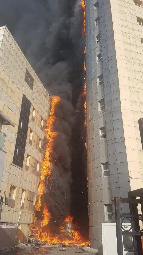 Gaziosmanpaşadaki Taksim Eğitim ve Araştırma Hastanesindeki yangının nedeni belli oldu
