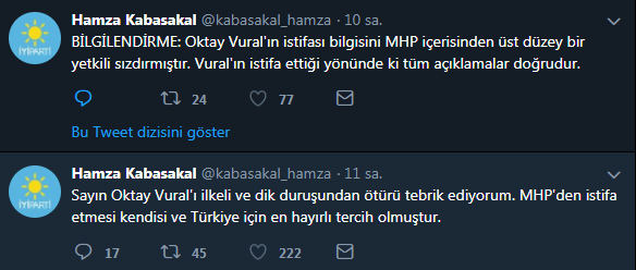 Oktay Vural, MHPden istifa mı etti İşte ilk açıklama...