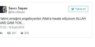 Savcı Sayan Twitterdan isyan etti, İhsan Özkes Twitter hesabını kapattı
