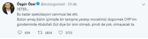 Son Dakika.. CHPden flaş Abdullah Gül açıklaması