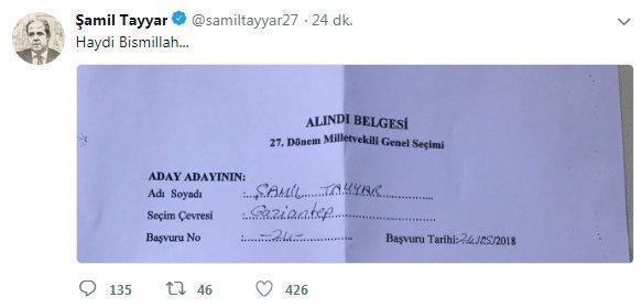 AK Parti Gaziantep Milletvekili Şamil Tayyardan kritik hata