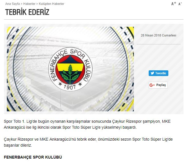 Çaykur Rizespor ve MKE Ankaragücü Süper Lige yükseldi