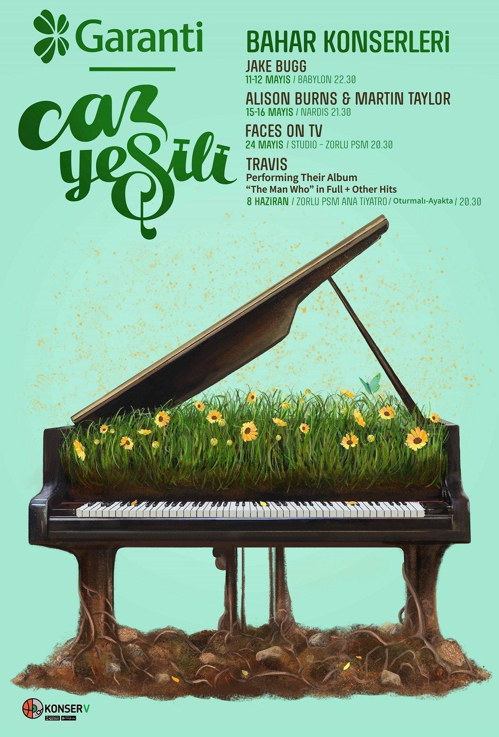 Garanti Caz Yeşili konserleri  bahar aylarında da dolu dizgin devam ediyor